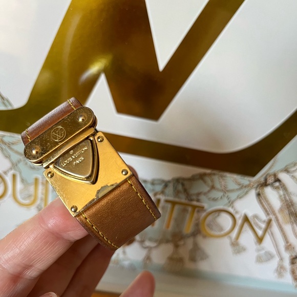 Louis Vuitton Leather Koala Nomade LV Cuff Bracelet - Picture 9 of 14